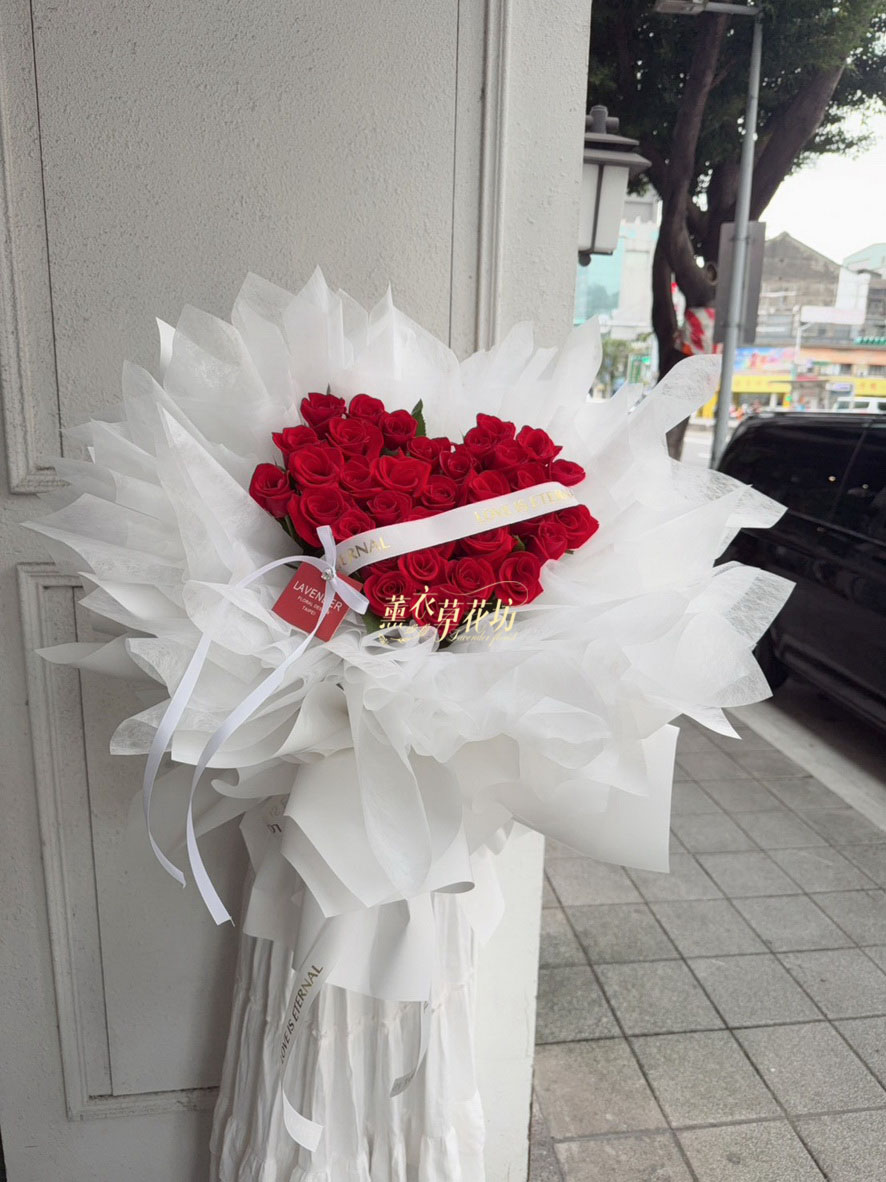33朵 紅色玫瑰~韓式花束 115042809