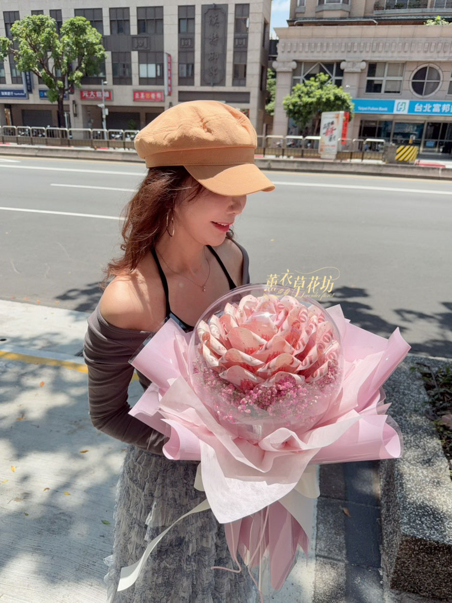 氣球鈔票花~新款到~加大款113080901