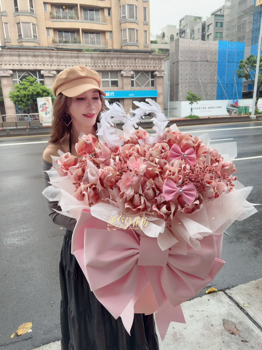 鈔票花/有錢花/巨型蝴蝶結/花束 114060901