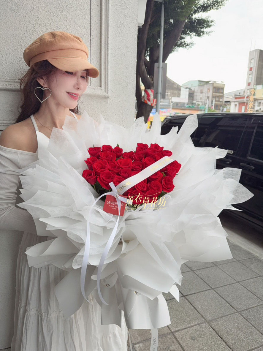 33朵 紅色玫瑰~韓式花束 115042809