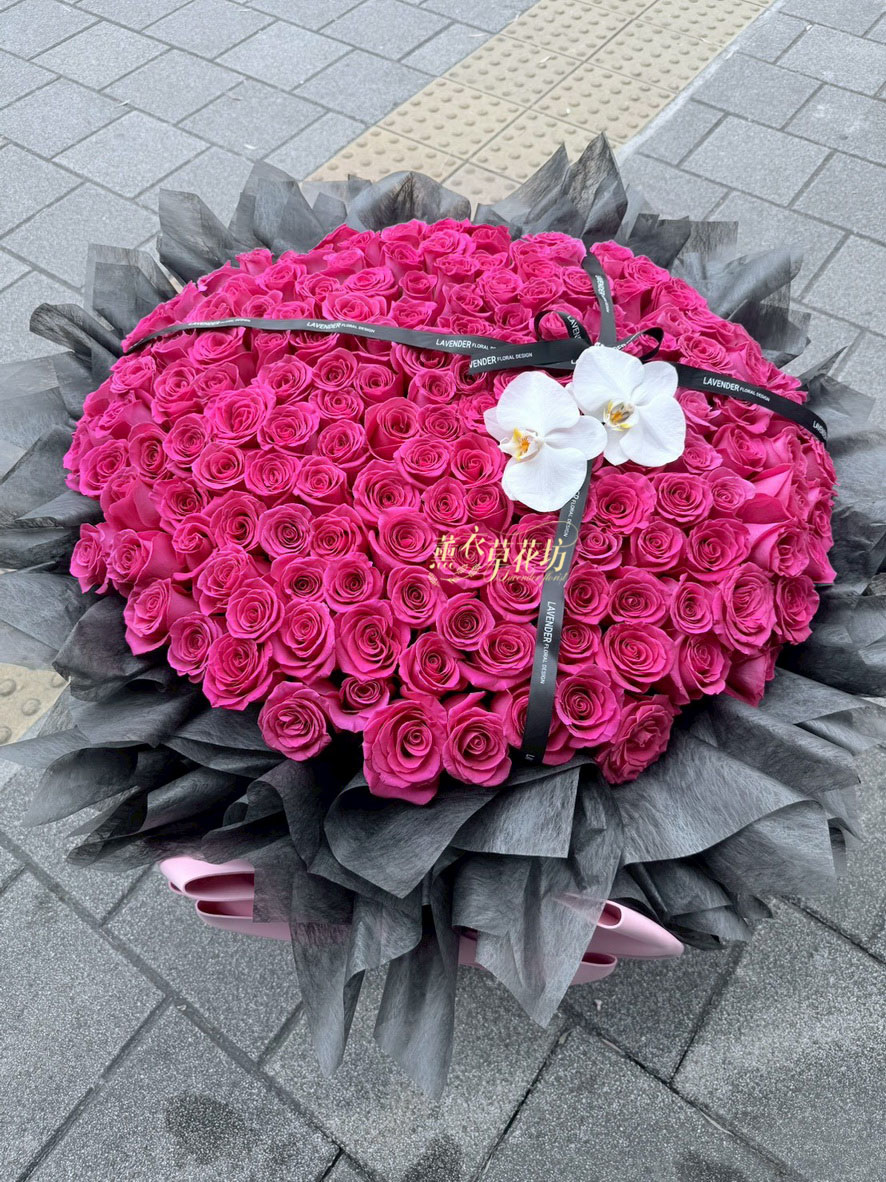 168朵~進口玫紅色~玫瑰 115020601