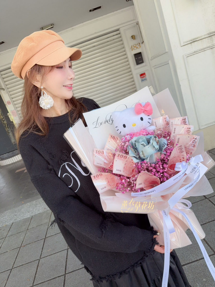 玩偶鈔票花束 112061006