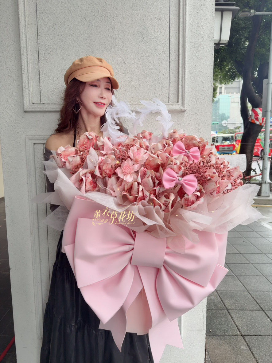 鈔票花/有錢花/巨型蝴蝶結/花束 114060901