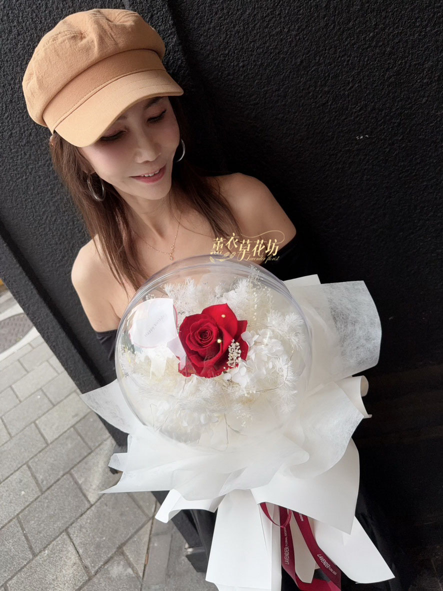 唯一~永生花/氣球花束設計115012702