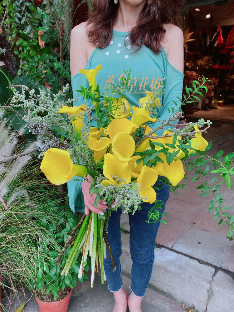 海芋設計 薰衣草網路花店 情人節花束 媒體報導最具創意網路花店 Lavender