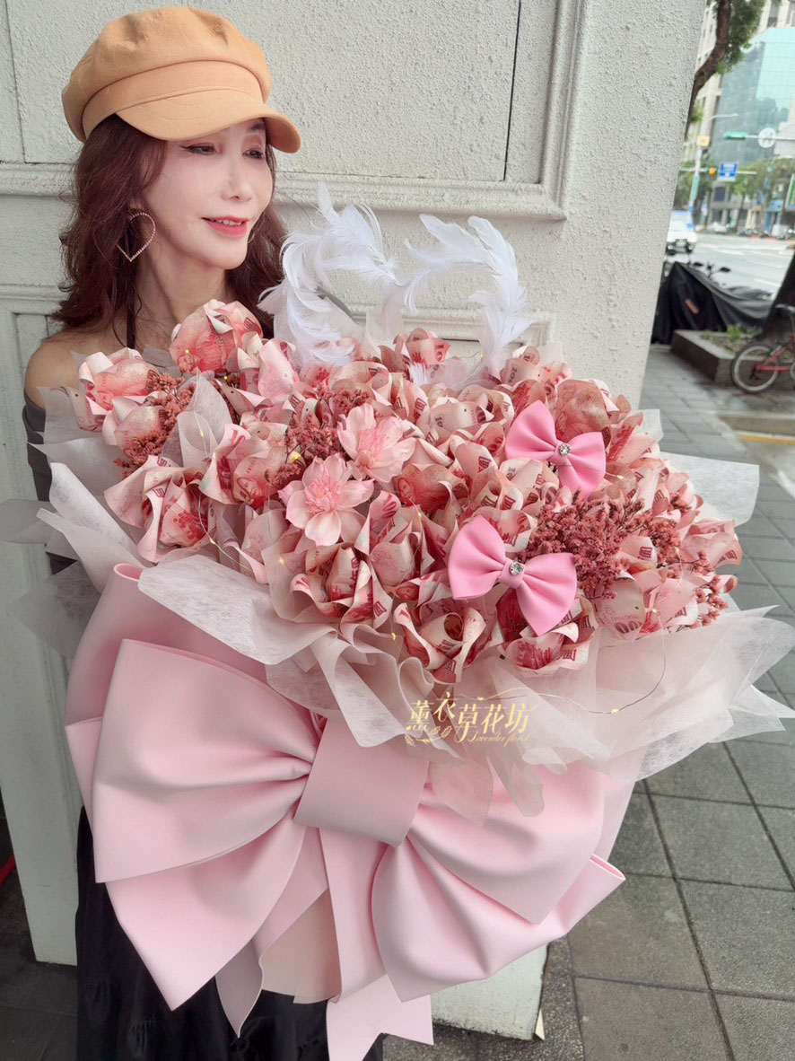鈔票花/有錢花/巨型蝴蝶結/花束 114060901