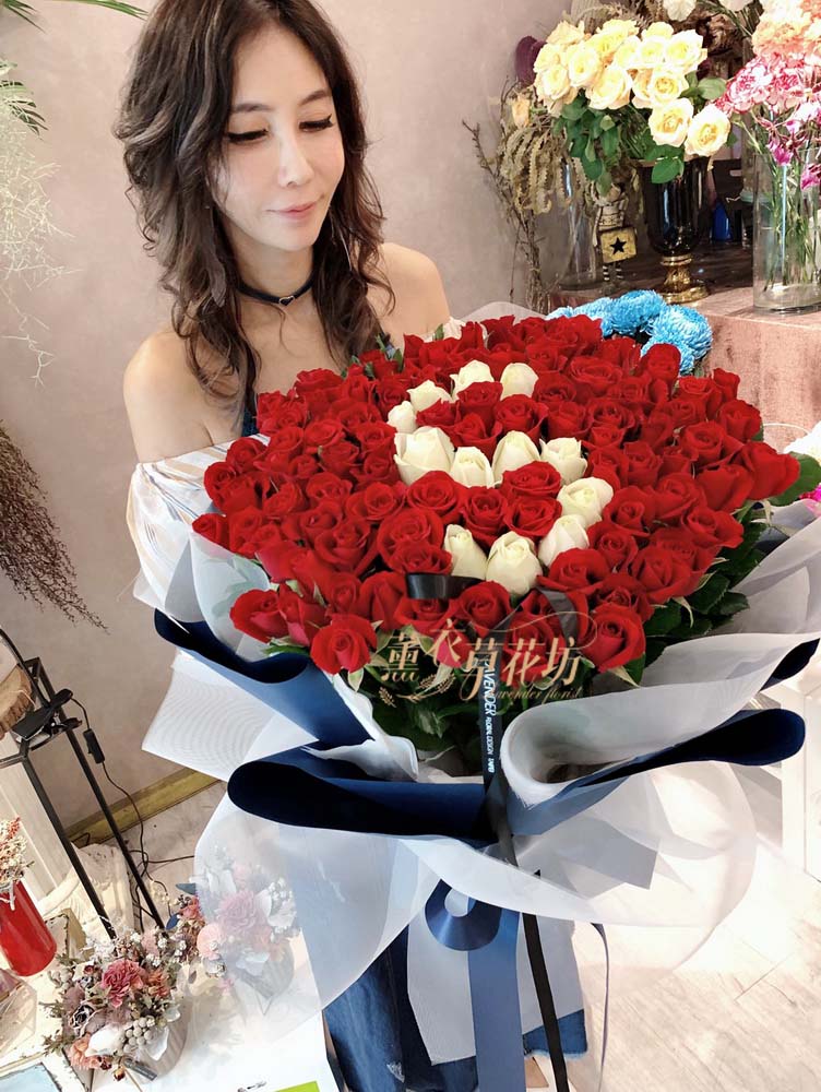 100朵玫瑰花束_-求婚-告白-節日-生日-_108021505