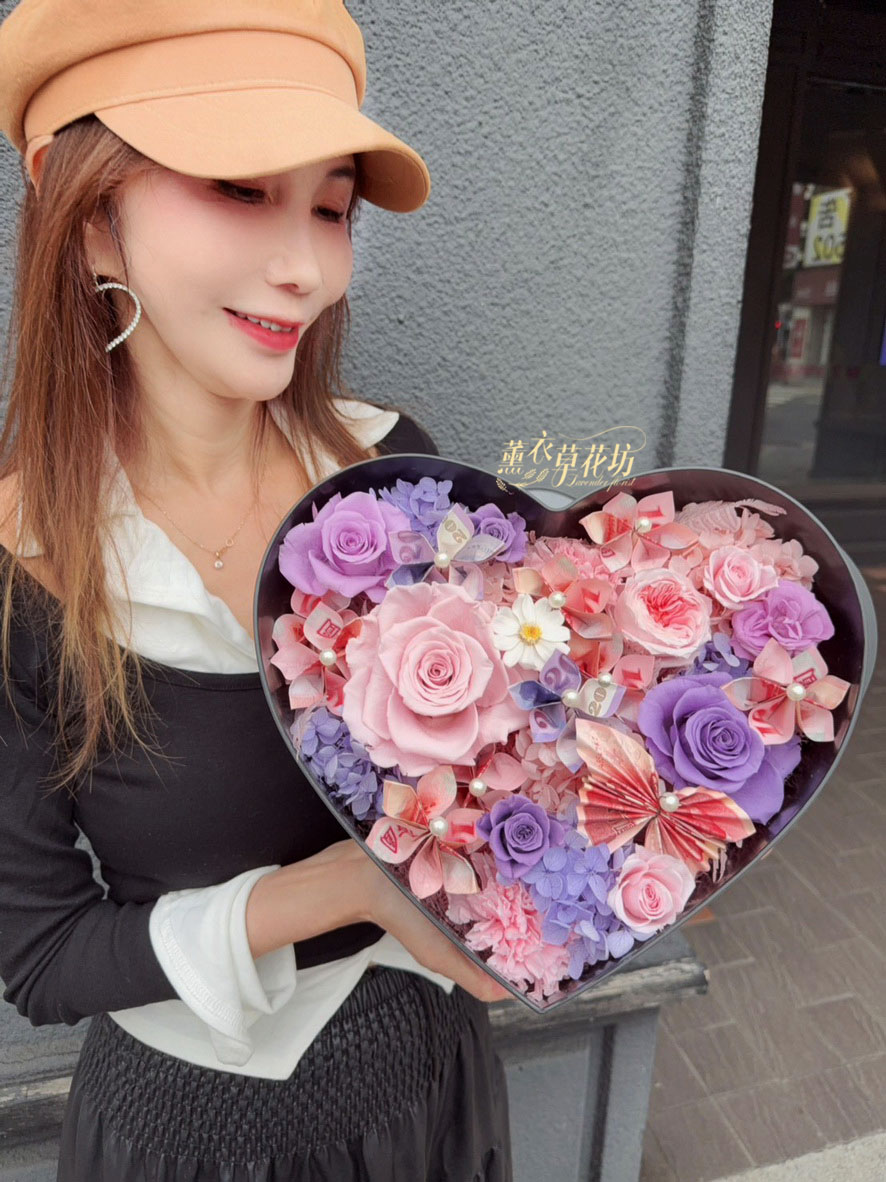 日本永生花~鈔票花~花盒設計115032606