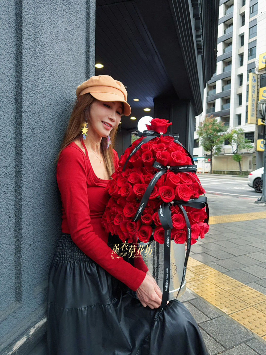進口~168朵玫瑰花塔~設計114122601
