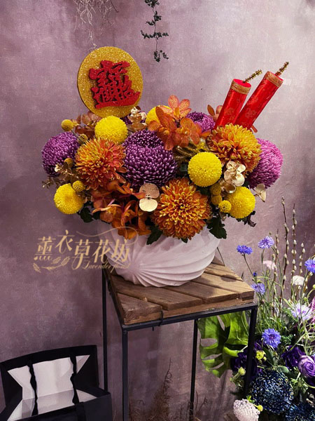 富貴牡丹菊~盆花設計 110012738