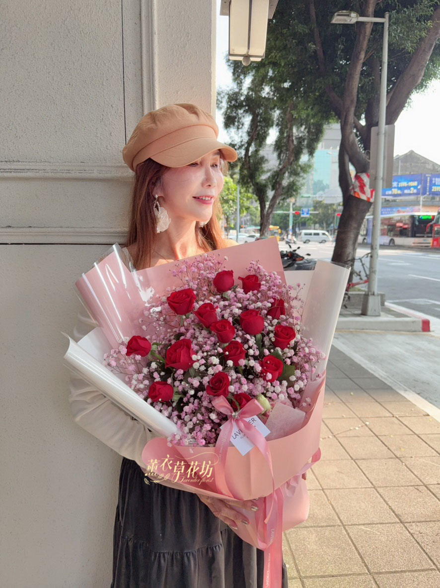 11朵~紅色玫瑰花束~115042112