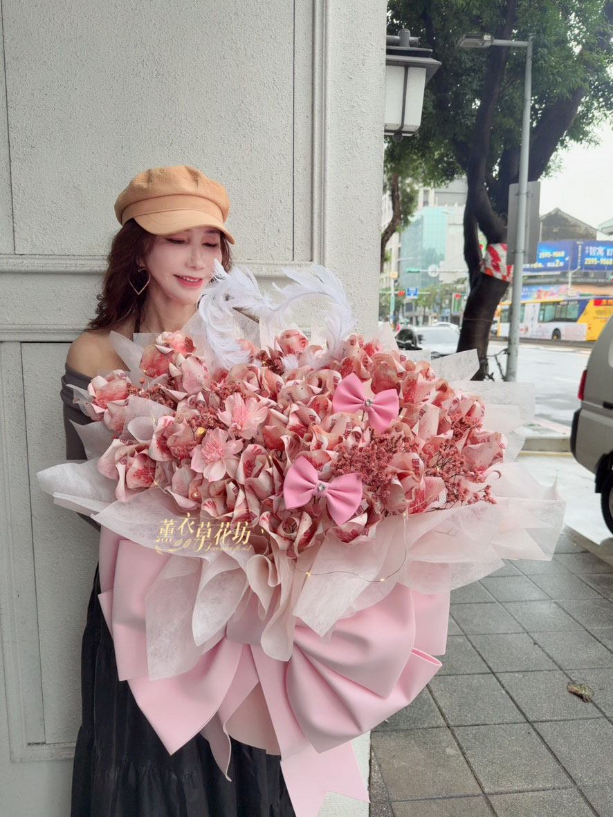 鈔票花/有錢花/巨型蝴蝶結/花束 114060901