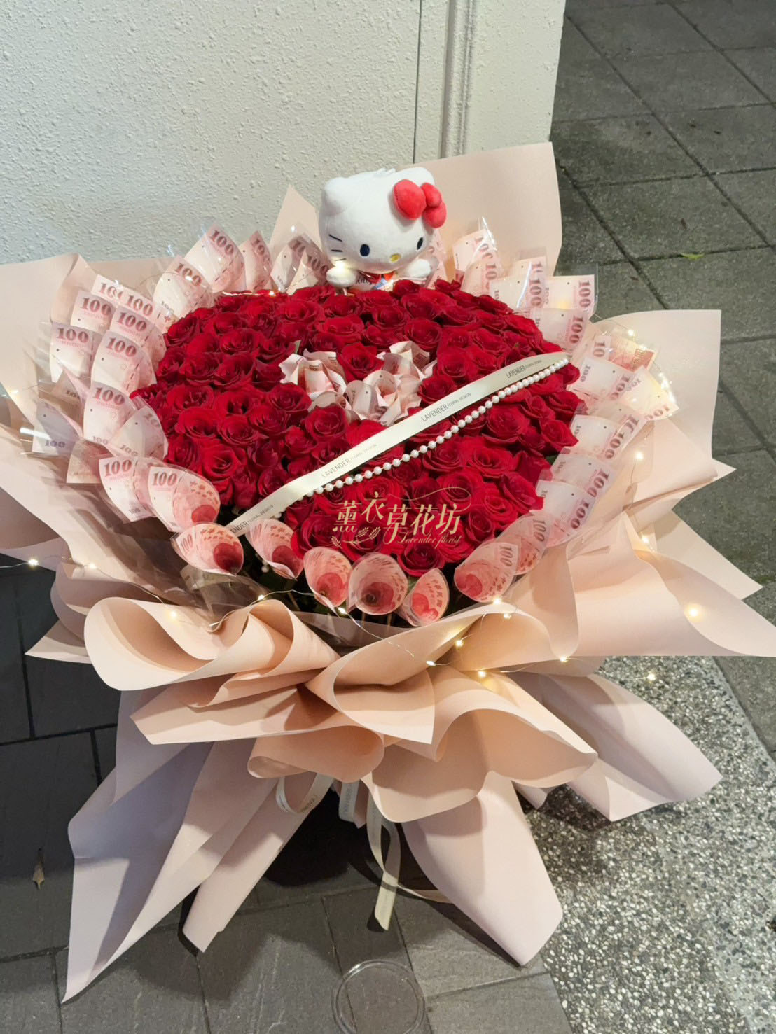 99朵玫瑰&鈔票花設計~114050916