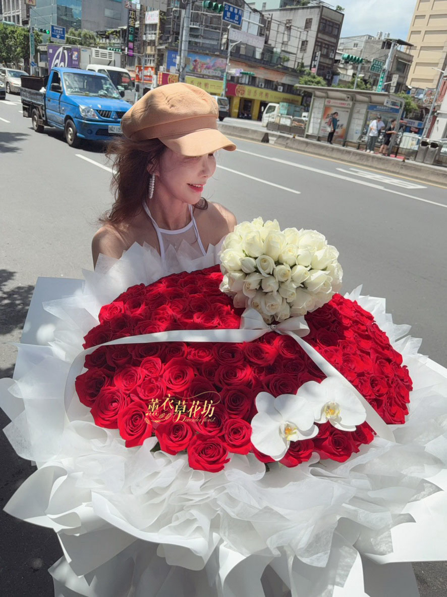 115081829~168朵~進口玫瑰花束
