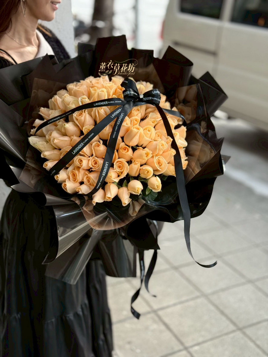 香檳玫瑰~99朵~114122416