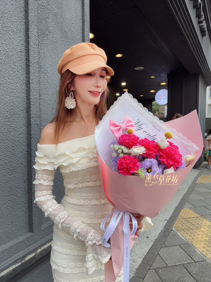 進口~康乃馨/桔梗~韓式花束設計 115042909