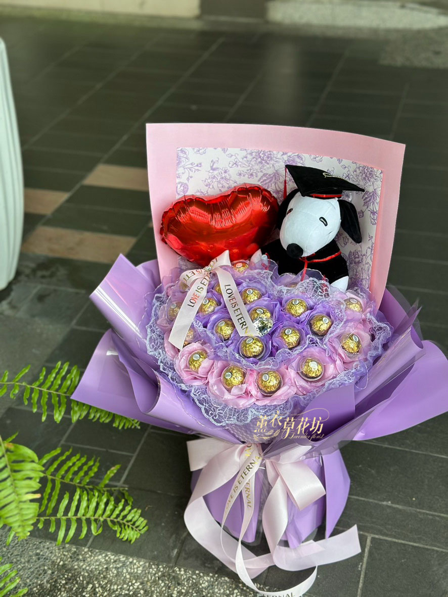 史努比畢業花束115080433