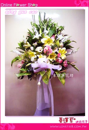 B50藝術花籃一對