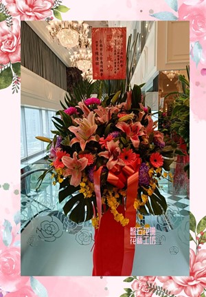 開幕~喬遷~藝術花籃一對~CE8-05