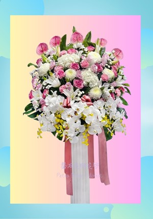 追思花禮~歐式藝術半圓花B款 單位一對