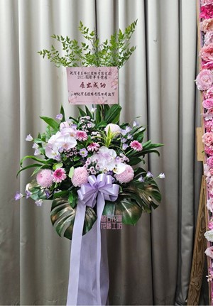 開幕~展覽~藝術蘭花花籃一只~CE8-12