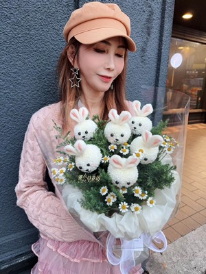 可愛~兔兔花束114052906