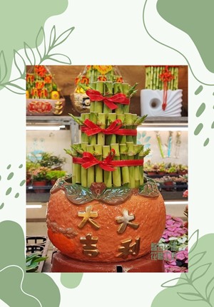 大吉大利開運竹，寓意順遂、象徵吉祥~