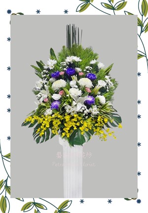 追思花禮~基本款羅馬柱花A款(單位:一對)