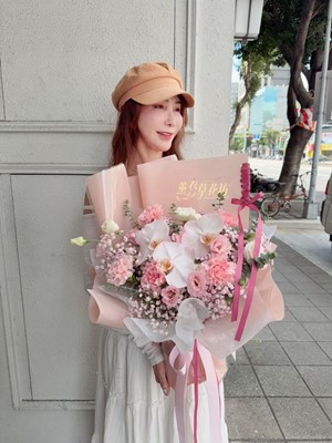 玫瑰/桔梗/蝴蝶蘭/花束設計114081205