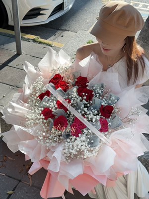 玫瑰鈔票花束設計112080402