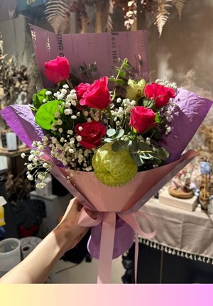 受洗/受浸玫瑰花花束