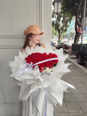 33朵 紅色玫瑰~韓式花束 115042809