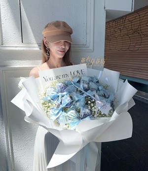 鈔票花/有錢花~蝴蝶結設計 114082402
