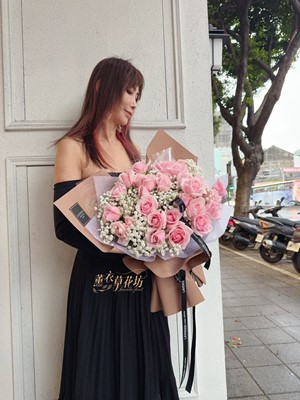 粉玫瑰33朵花束~113030705