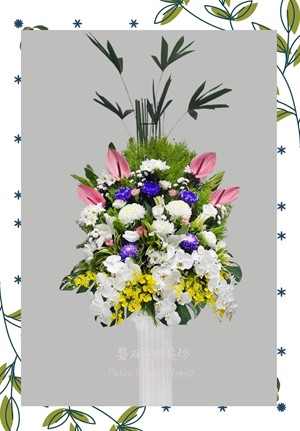 追思花禮~基本款羅馬柱花C款(單位:一對)