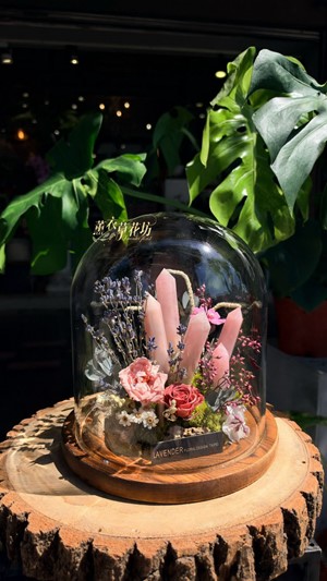 水晶&乾燥花&永生花~玻璃罩設計 115100915