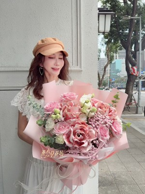 鈔票花&鮮花 花束設計115052903