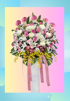 追思花禮~歐式藝術半圓花A款 單位一對 