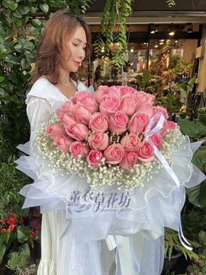 37朵~進口粉玫瑰花束 111052706