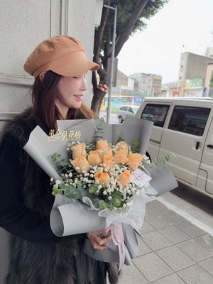 香檳玫瑰~11朵花束115010806