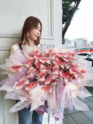 蝴蝶翩翩~有錢花/鈔票花花束112011789